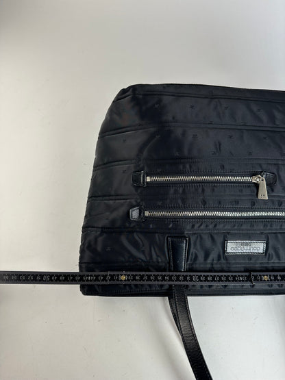 Vintage Courreges Nylon Tote Bag Black