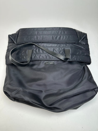 Vintage Courreges Nylon Tote Bag Black