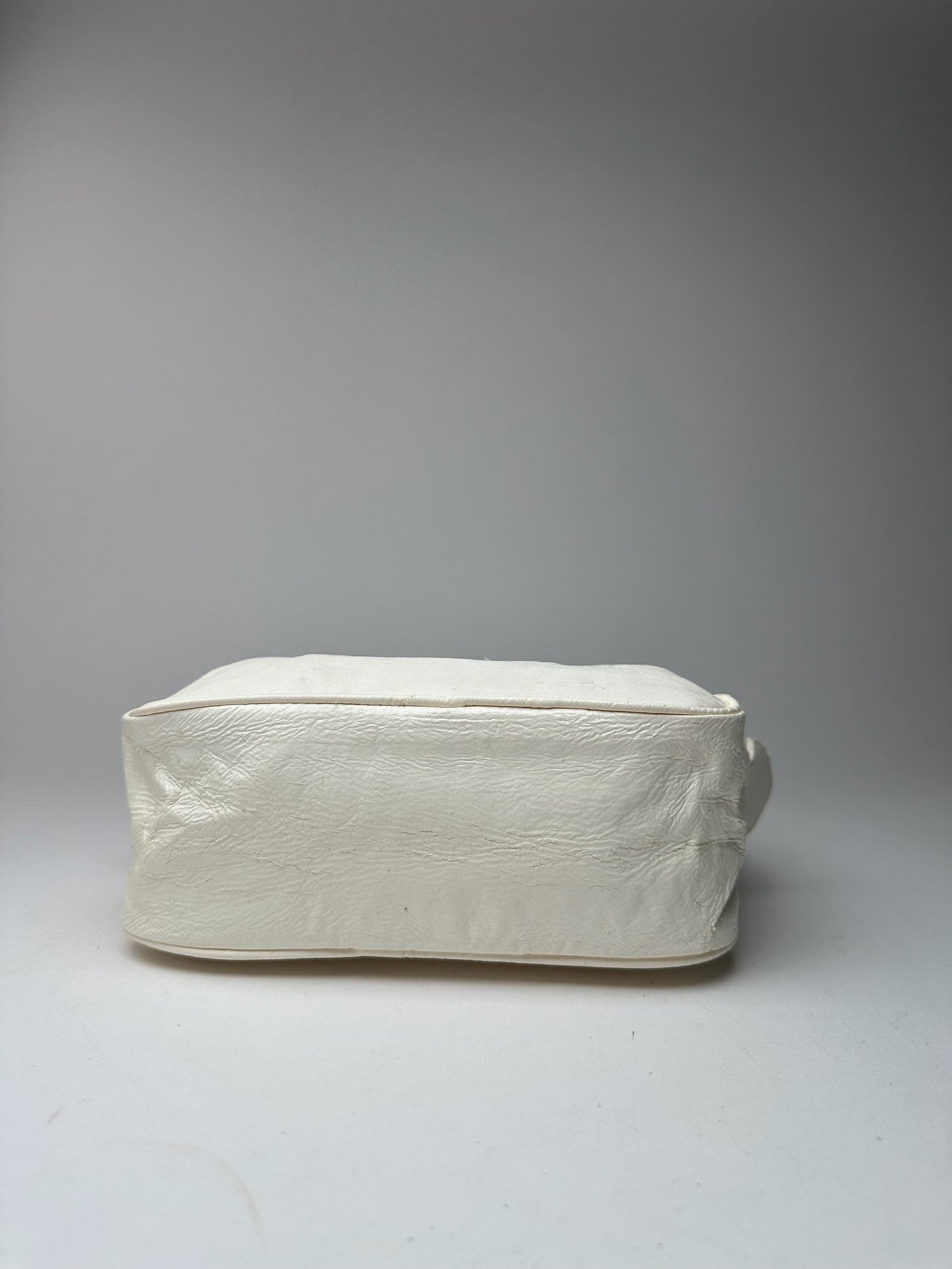 Vintage Courreges Patent Leather bag white new