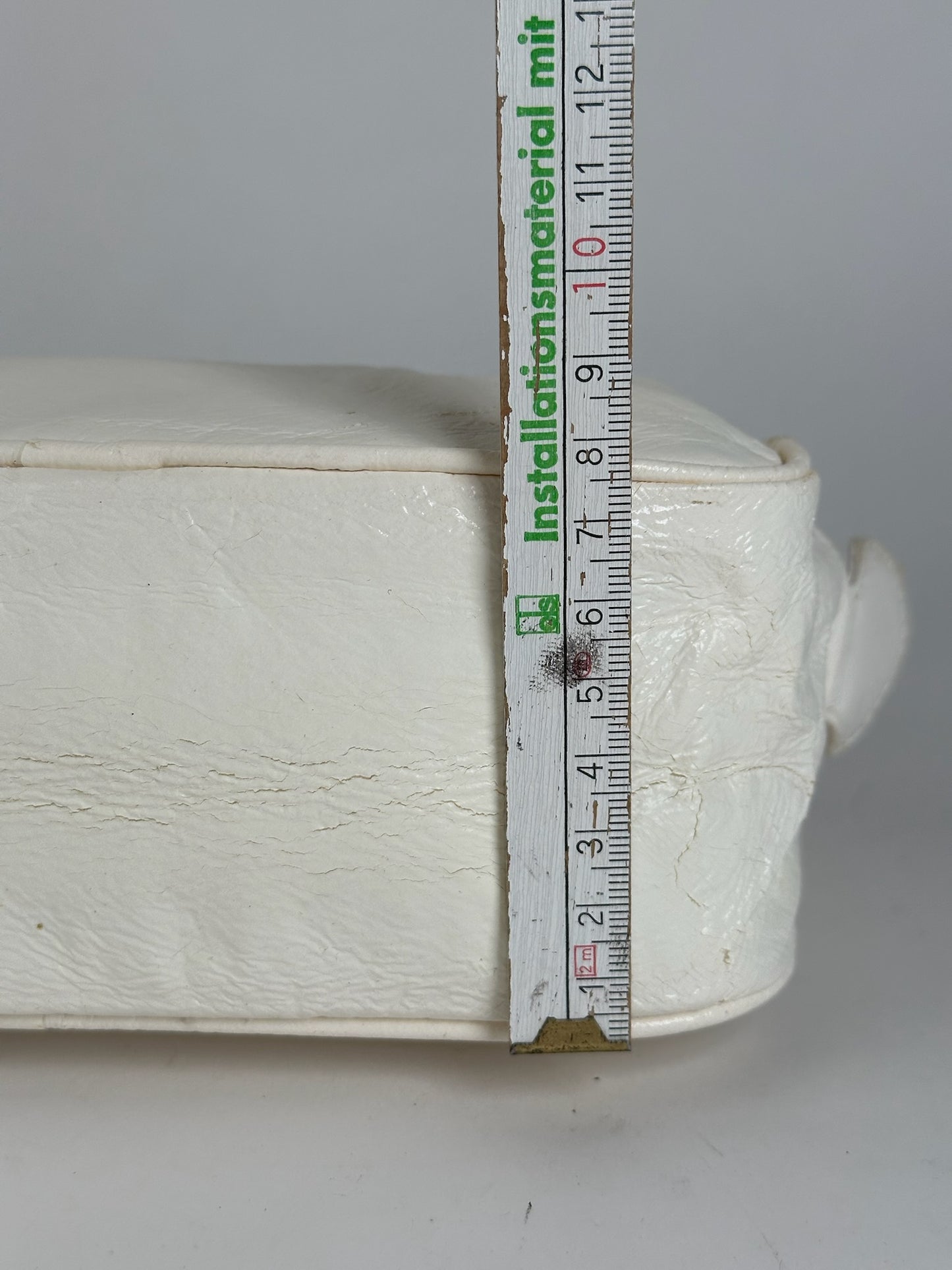 Vintage Courreges Patent Leather bag white new