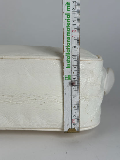 Vintage Courreges Patent Leather bag white new