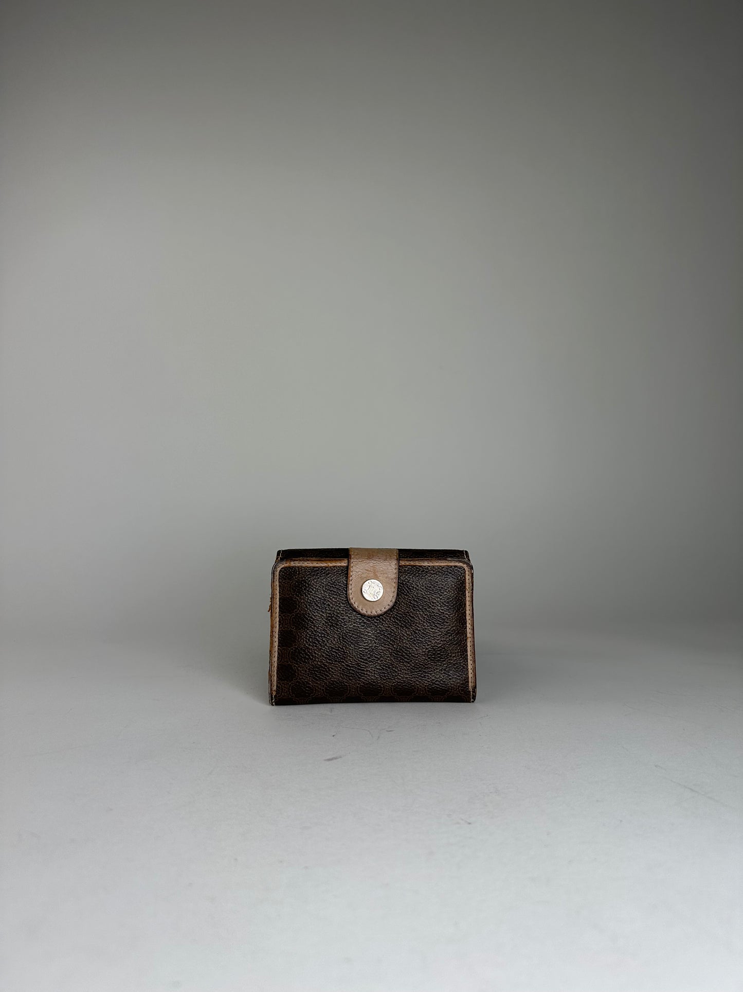 Vintage Celine Leather Coin Purse Brown