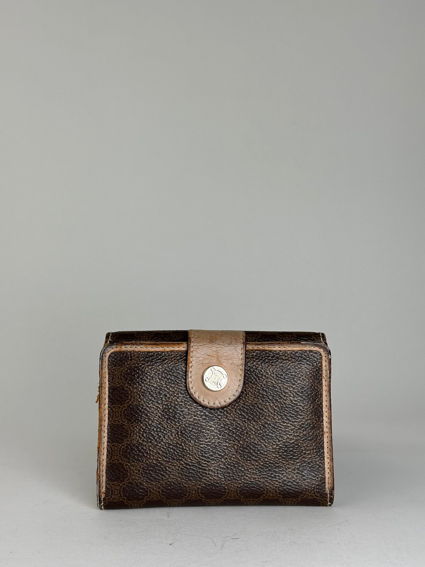 Vintage Celine Leather Coin Purse Brown