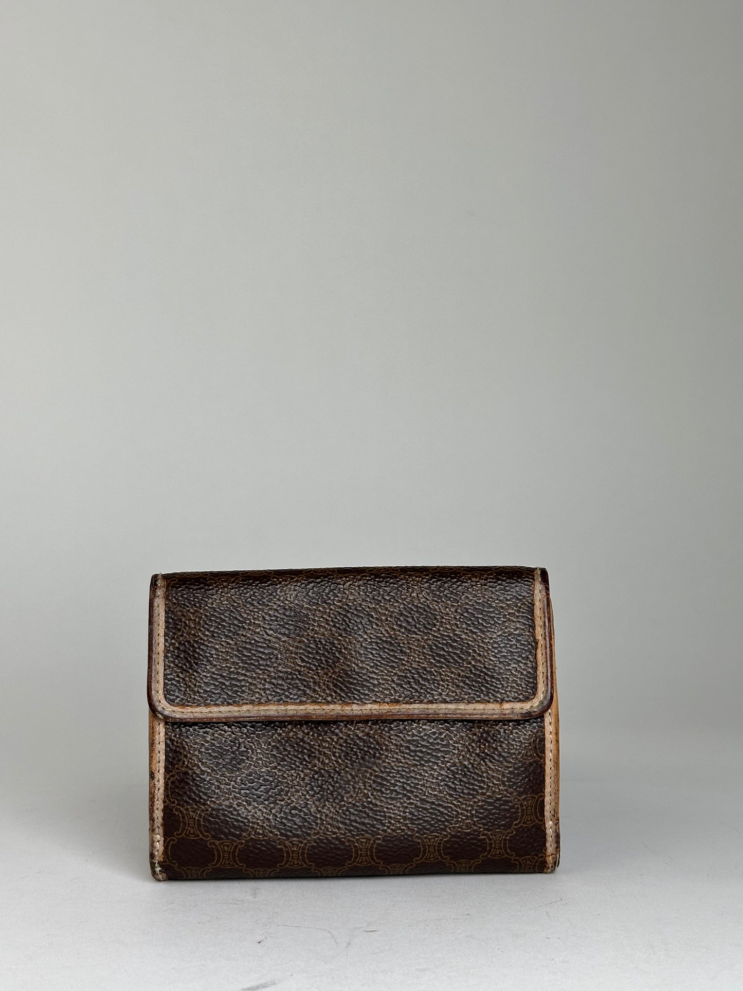 Vintage Celine Leather Coin Purse Brown
