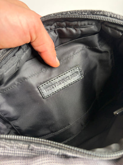 Vintage Issey Miyake Textured Nylon Sling Bag Black