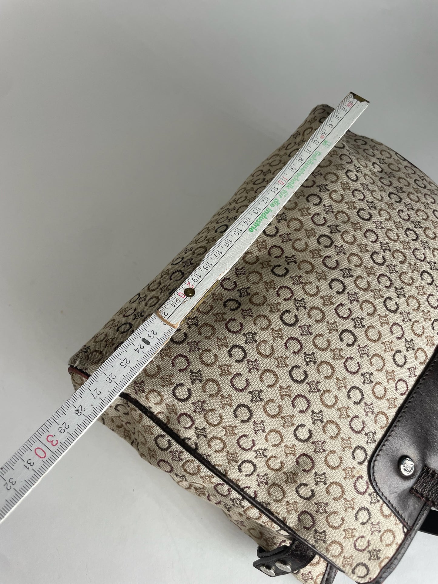 Vintage Celine Monogram Handbag Beige Brown