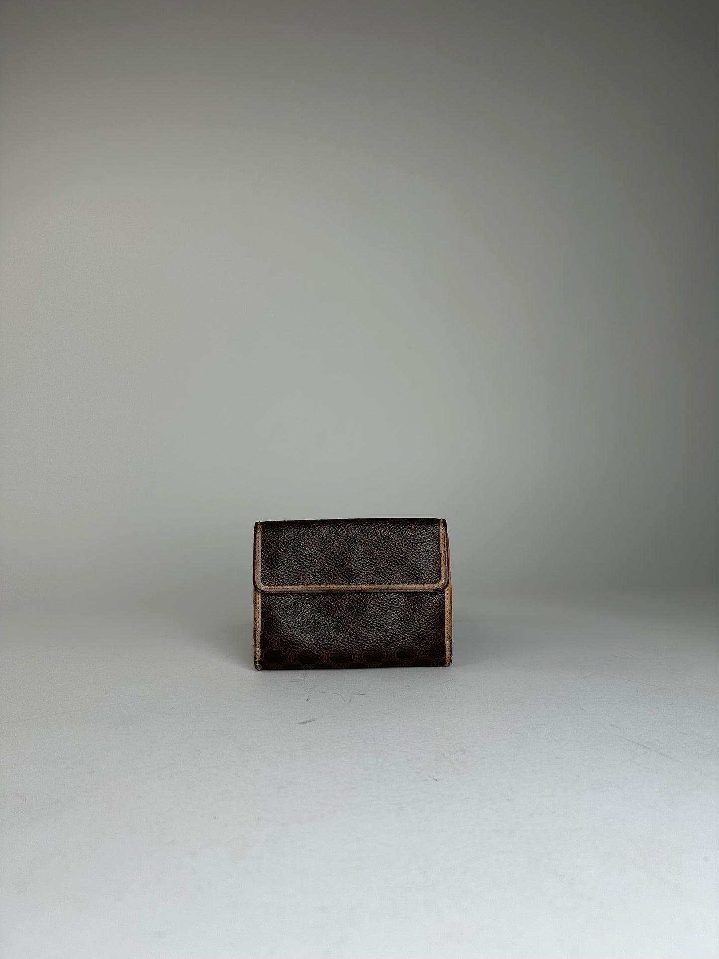 Vintage Celine Leather Coin Purse Brown