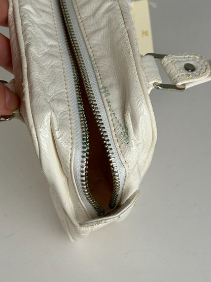 Vintage Courreges Patent Leather bag white new