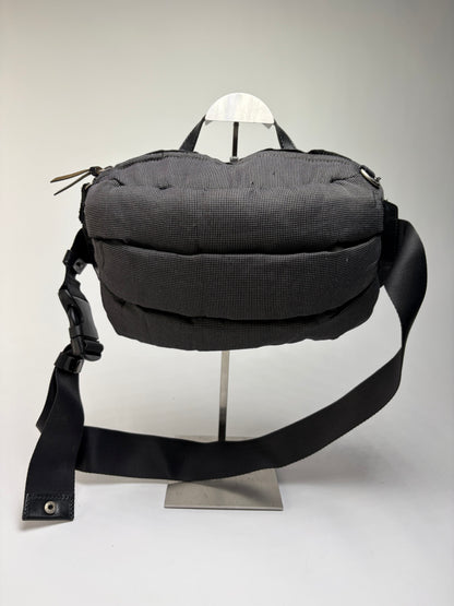 Vintage Issey Miyake Textured Nylon Sling Bag Black