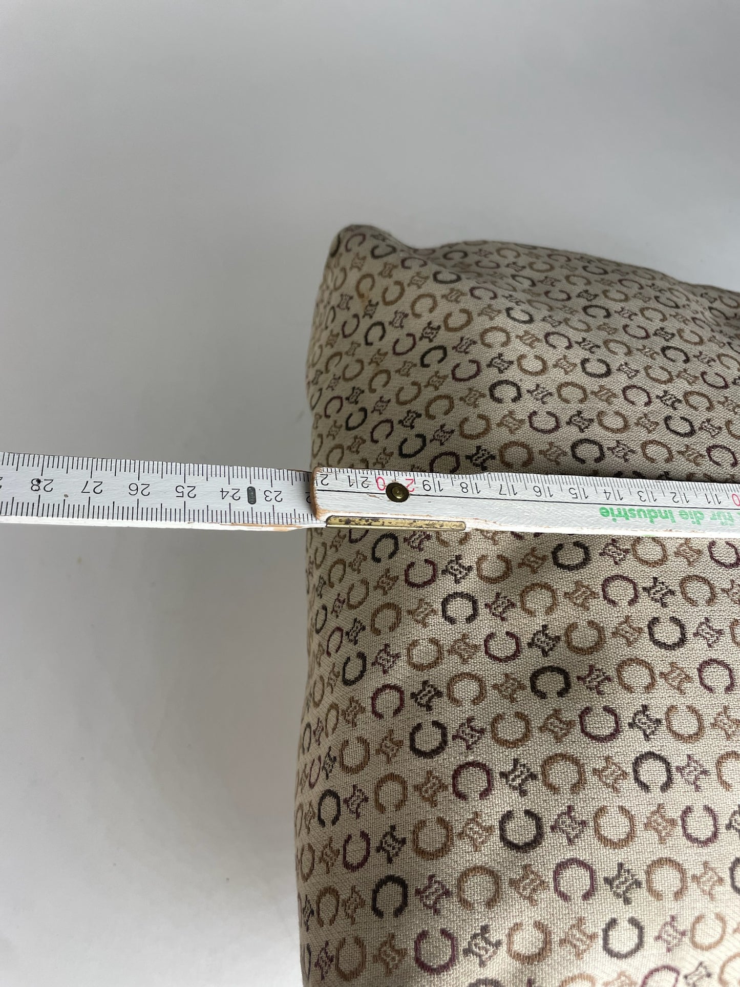 Vintage Celine Monogram Handbag Beige Brown