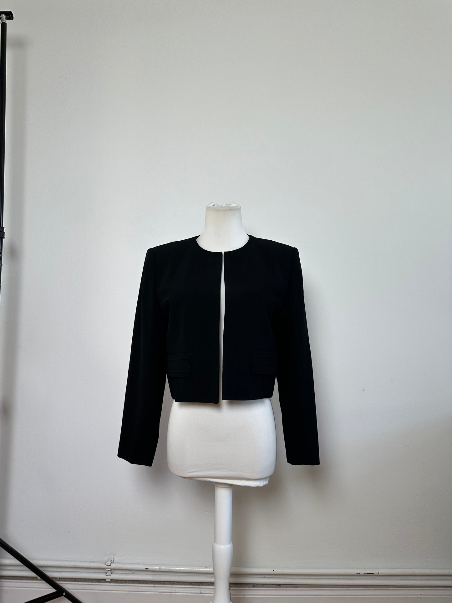 Vintage Chloe Cropped Jacket Black Polyester M