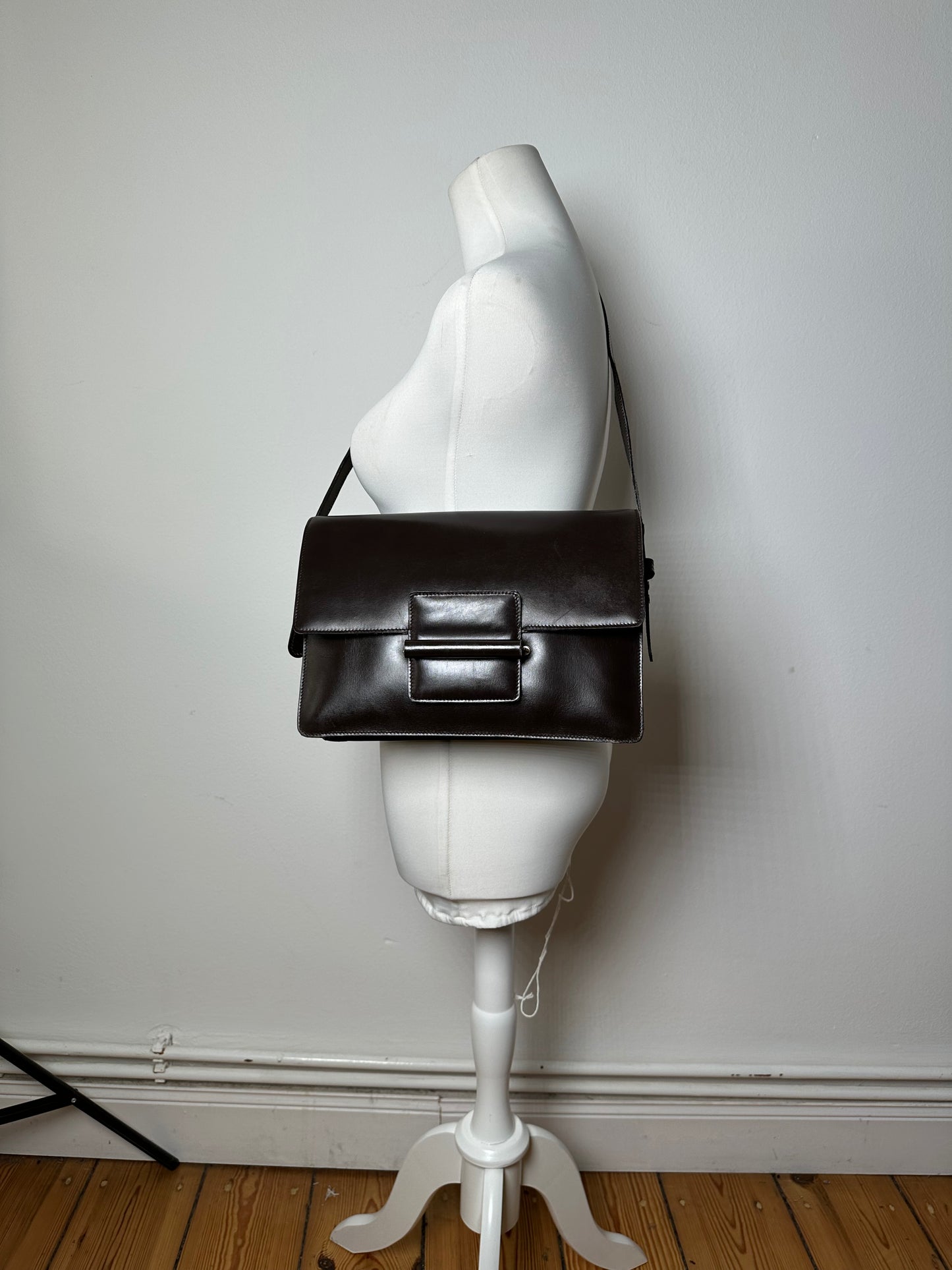 Vintage Loewe Madrid Leather Handbag Brown