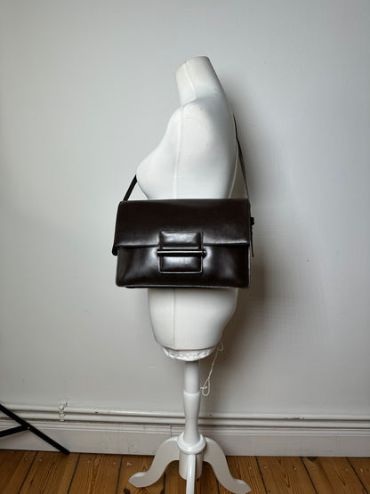 Vintage Loewe Madrid Leather Handbag Brown
