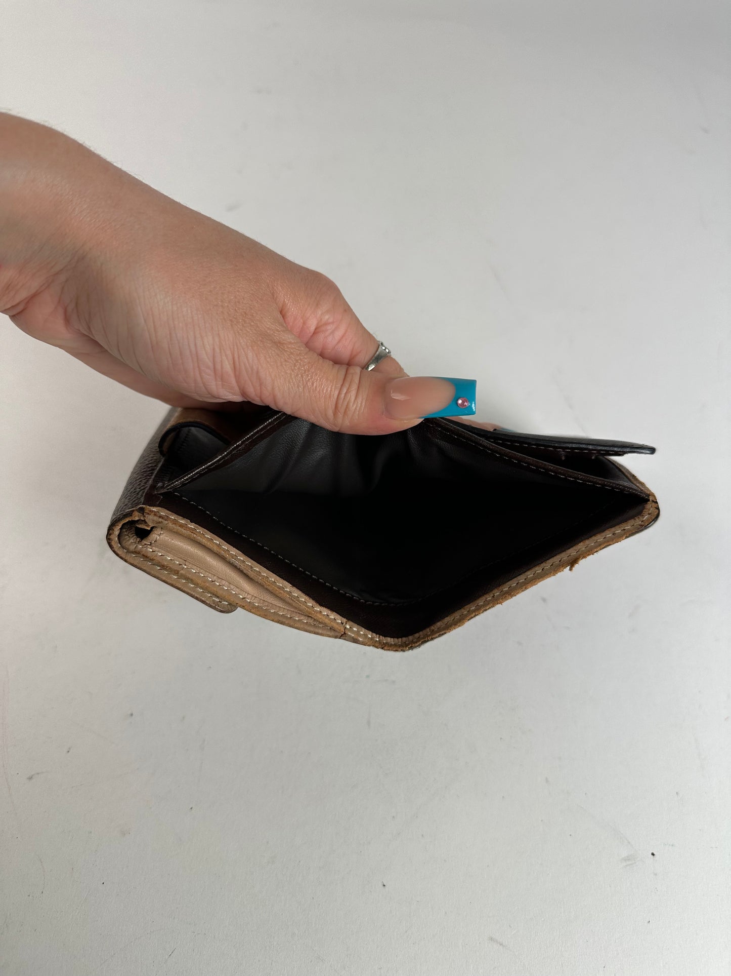 Vintage Celine Leather Coin Purse Brown