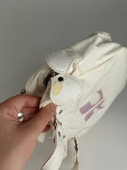 Vintage Courreges Patent Leather bag white new