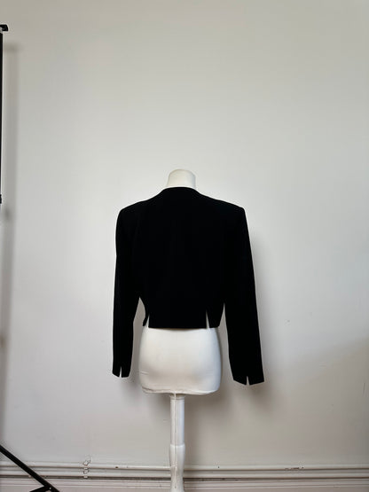 Vintage Chloe Cropped Jacket Black Polyester M