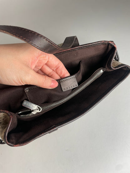 Vintage Celine Monogram Handbag Beige Brown