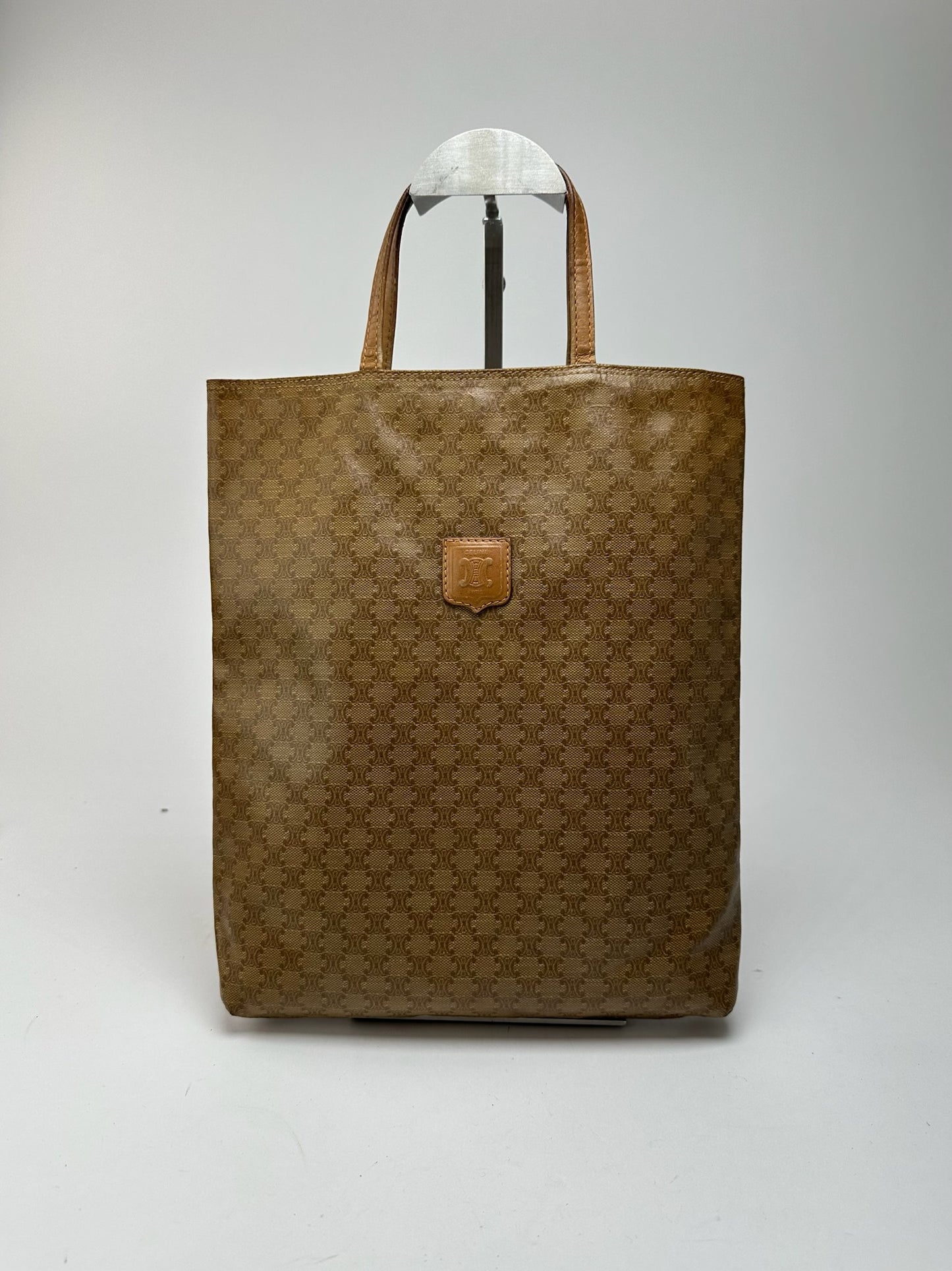 Vintage Celine Paris Mini Shopper bag Gold Brown