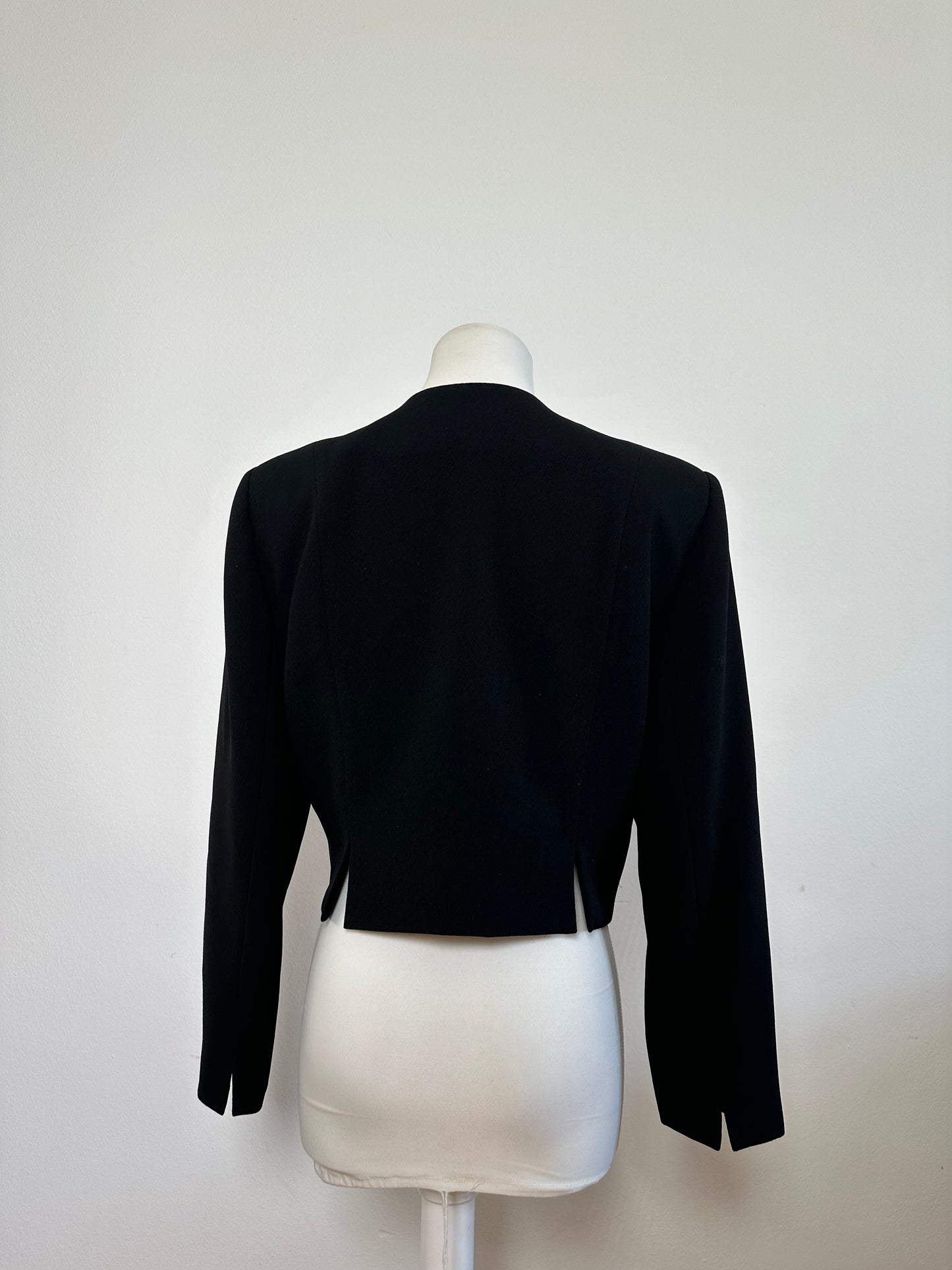 Vintage Chloe Cropped Jacket Black Polyester M
