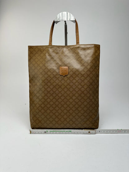 Vintage Celine Paris Mini Shopper bag Gold Brown