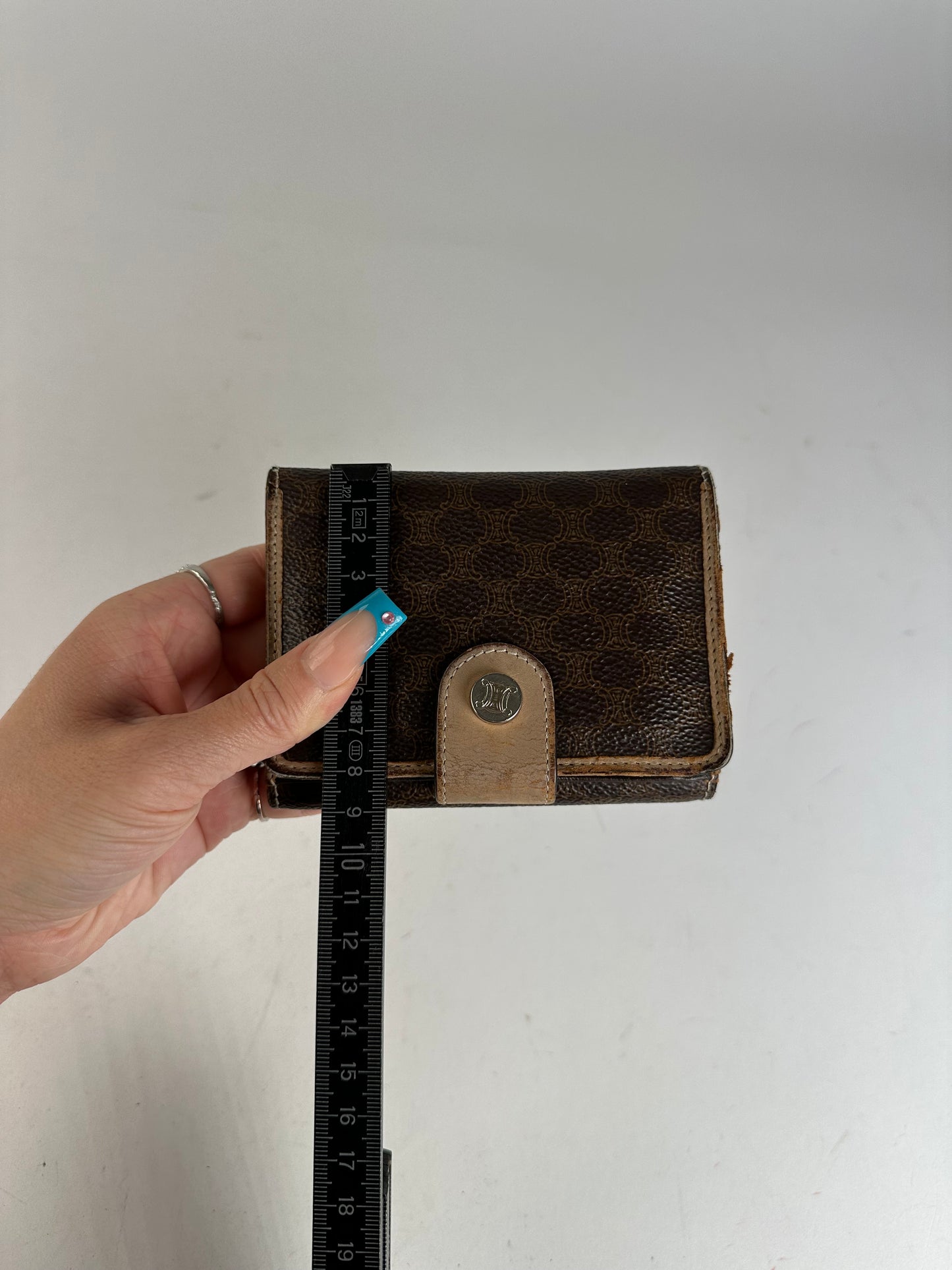 Vintage Celine Leather Coin Purse Brown