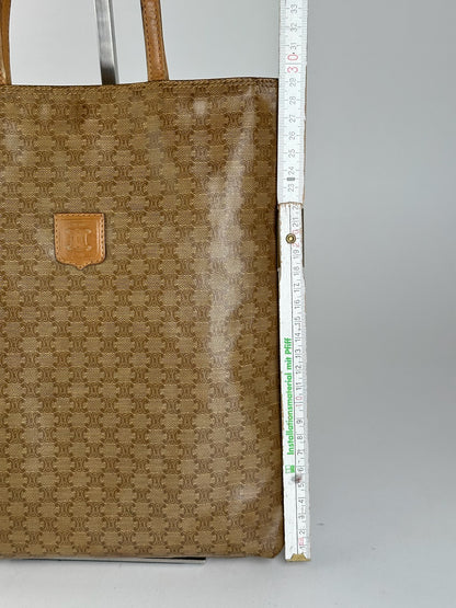 Vintage Celine Paris Mini Shopper bag Gold Brown