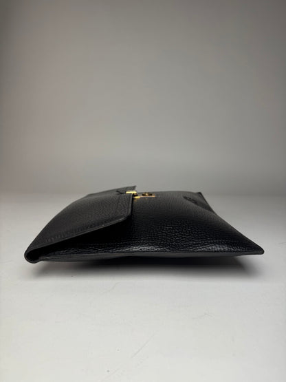 Vintage Loewe Madrid Anagram Leather Clutch Black