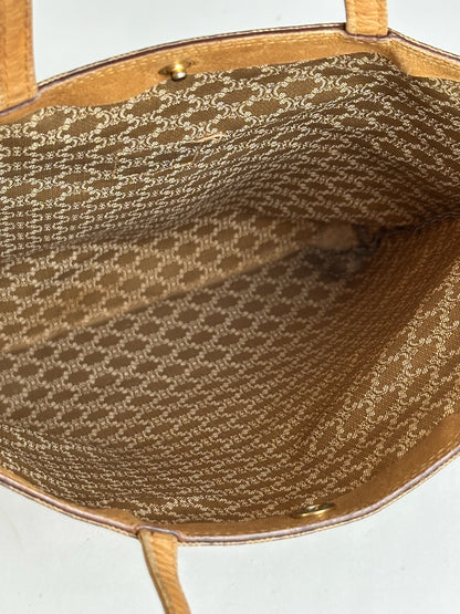 Vintage Celine Paris Mini Shopper bag Gold Brown