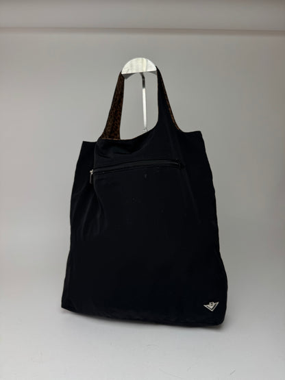 Vintage Bottega Veneta Reversible Shopper bag black brown Leo