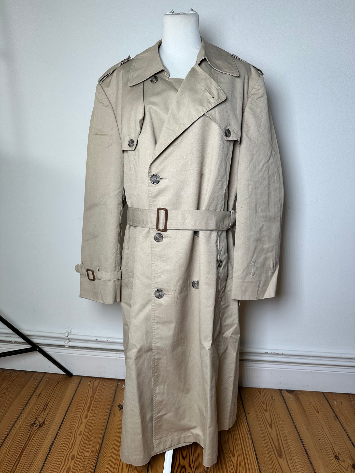 Vintage Dior Canvas Trenchcoat L Beige