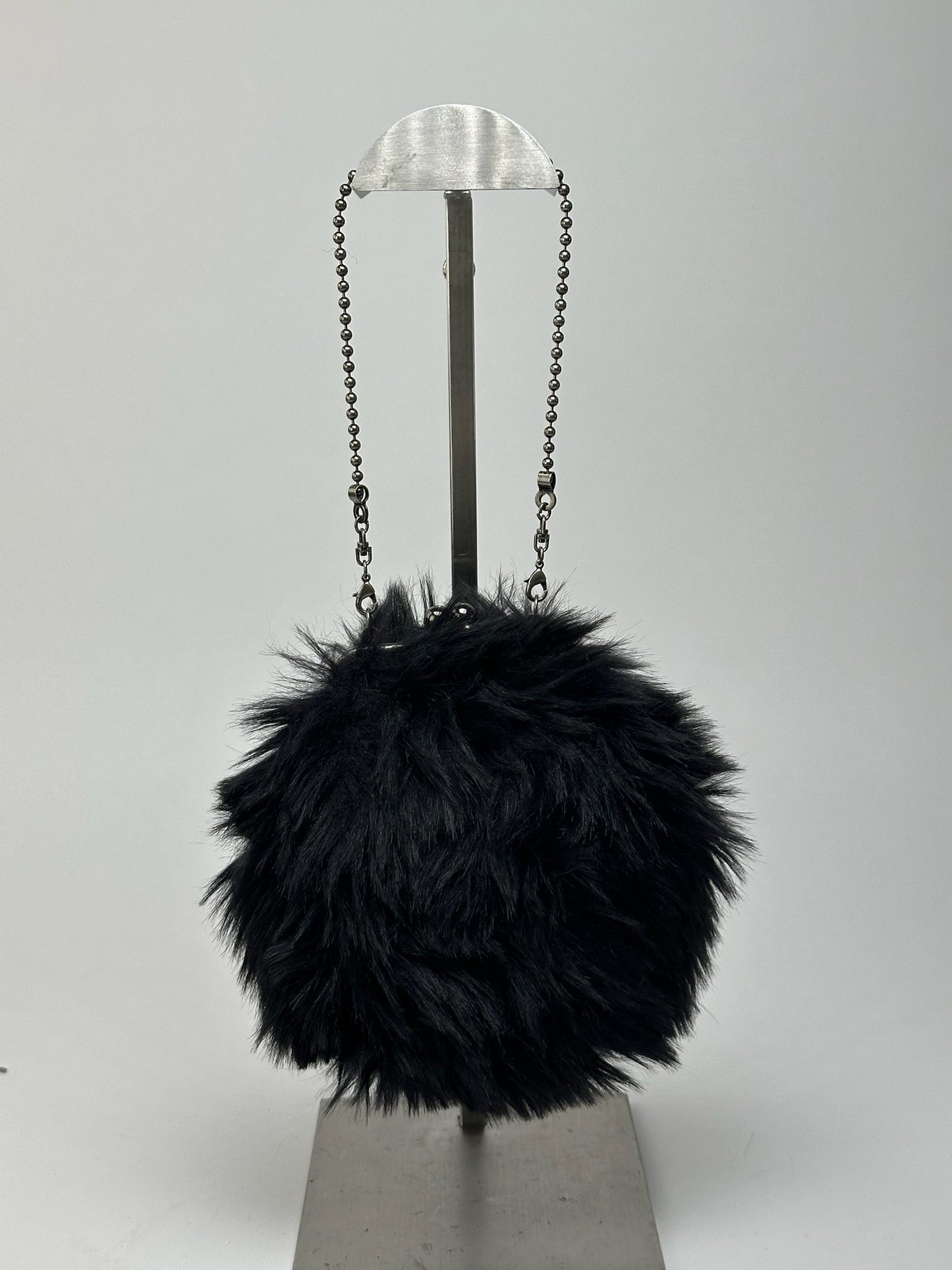 Mini sac en fourrure vintage Yohji Yamamoto noir