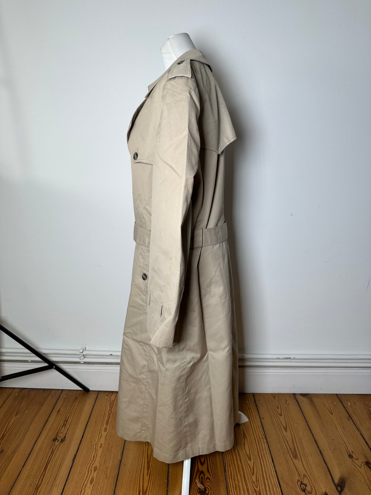 Vintage Dior Canvas Trenchcoat L Beige