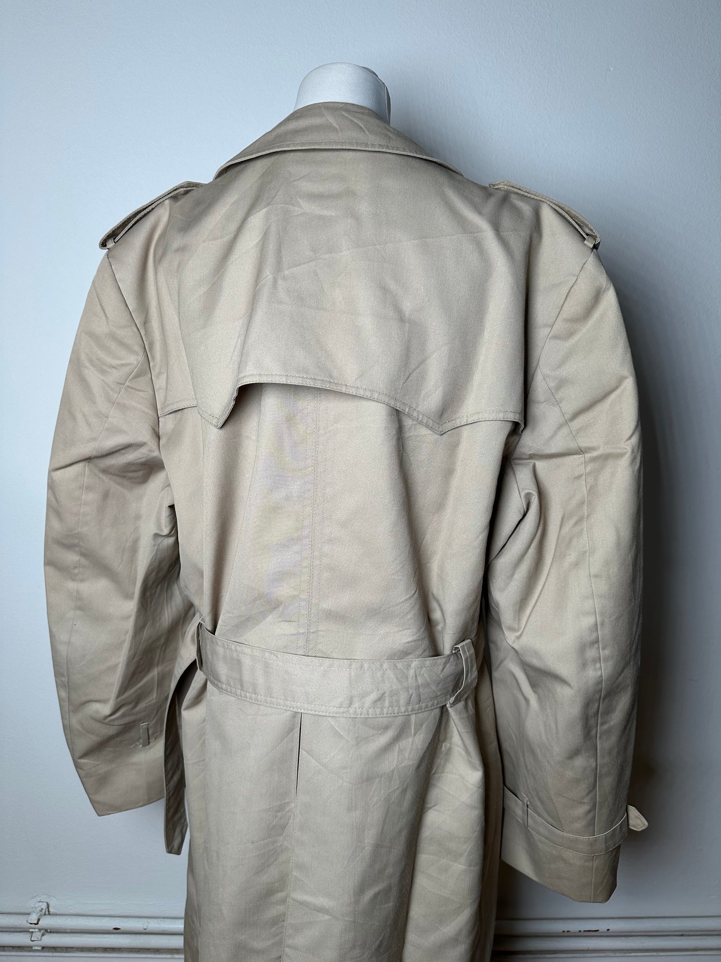 Vintage Dior Canvas Trenchcoat L Beige
