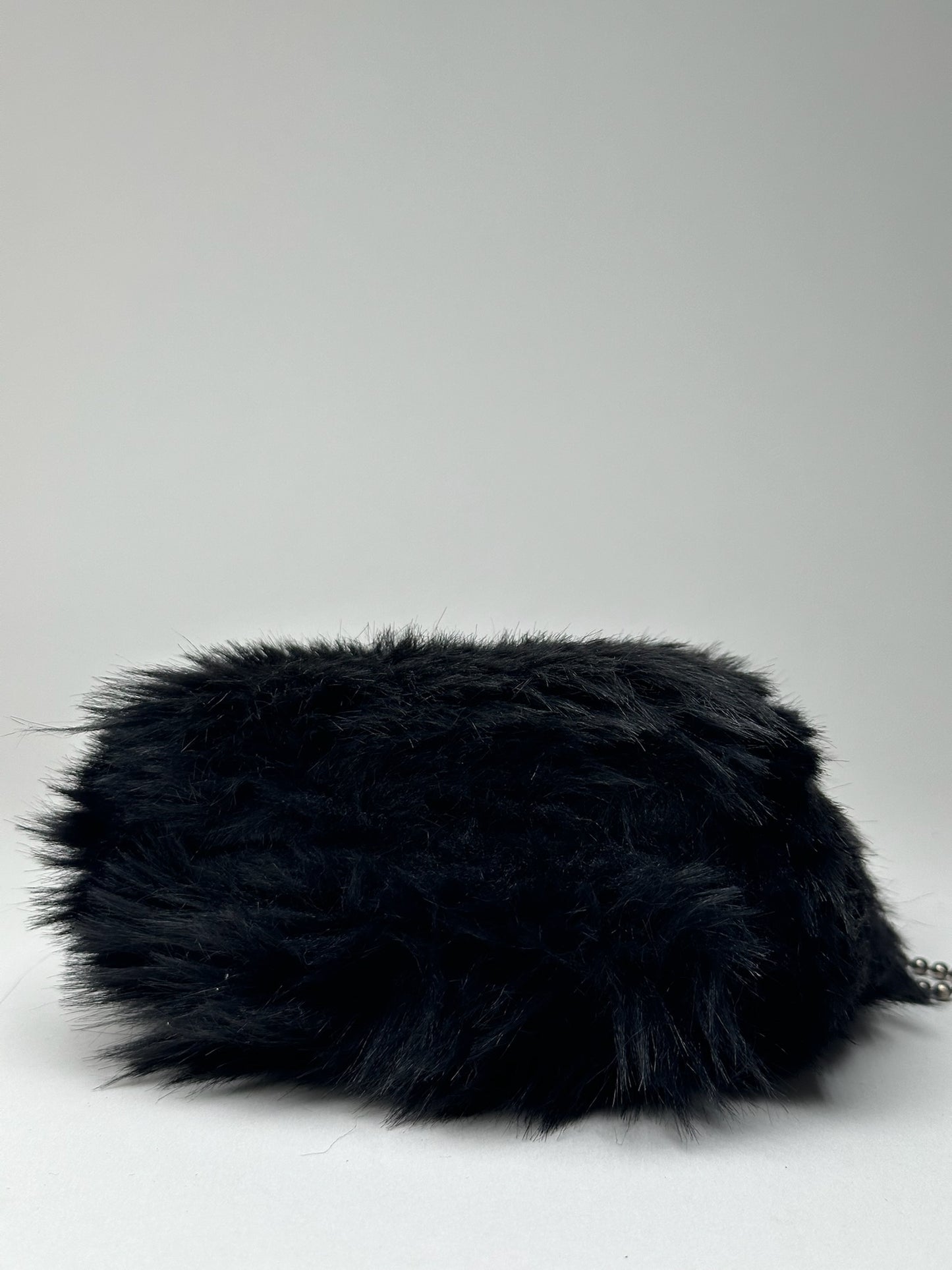 Mini sac en fourrure vintage Yohji Yamamoto noir