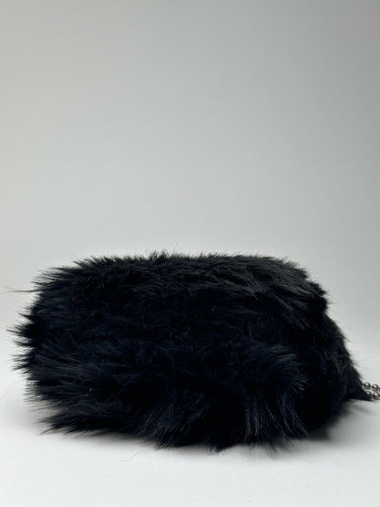 Mini sac en fourrure vintage Yohji Yamamoto noir