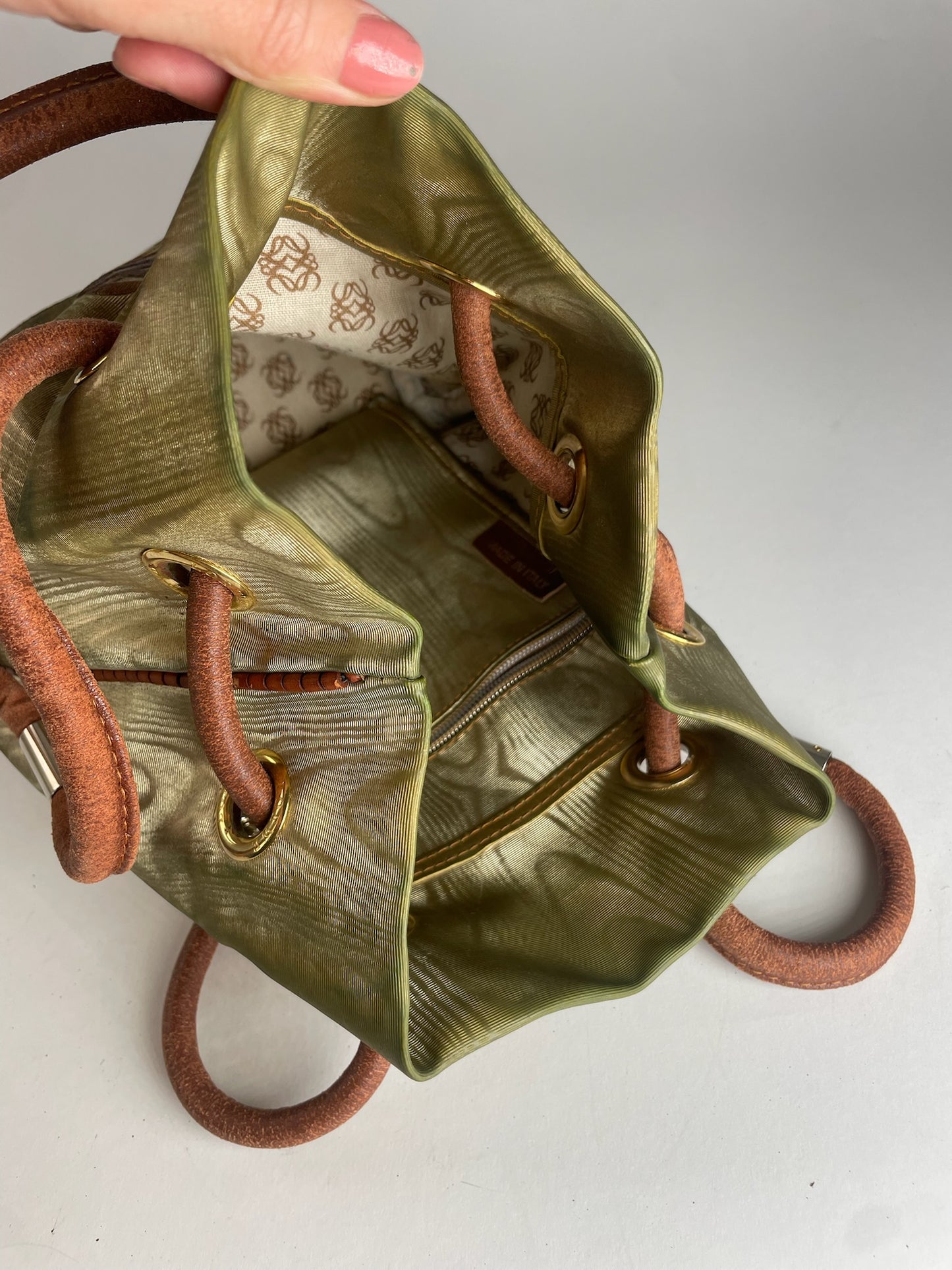 Vintage Loewe Madrid Leather Bag Abstract