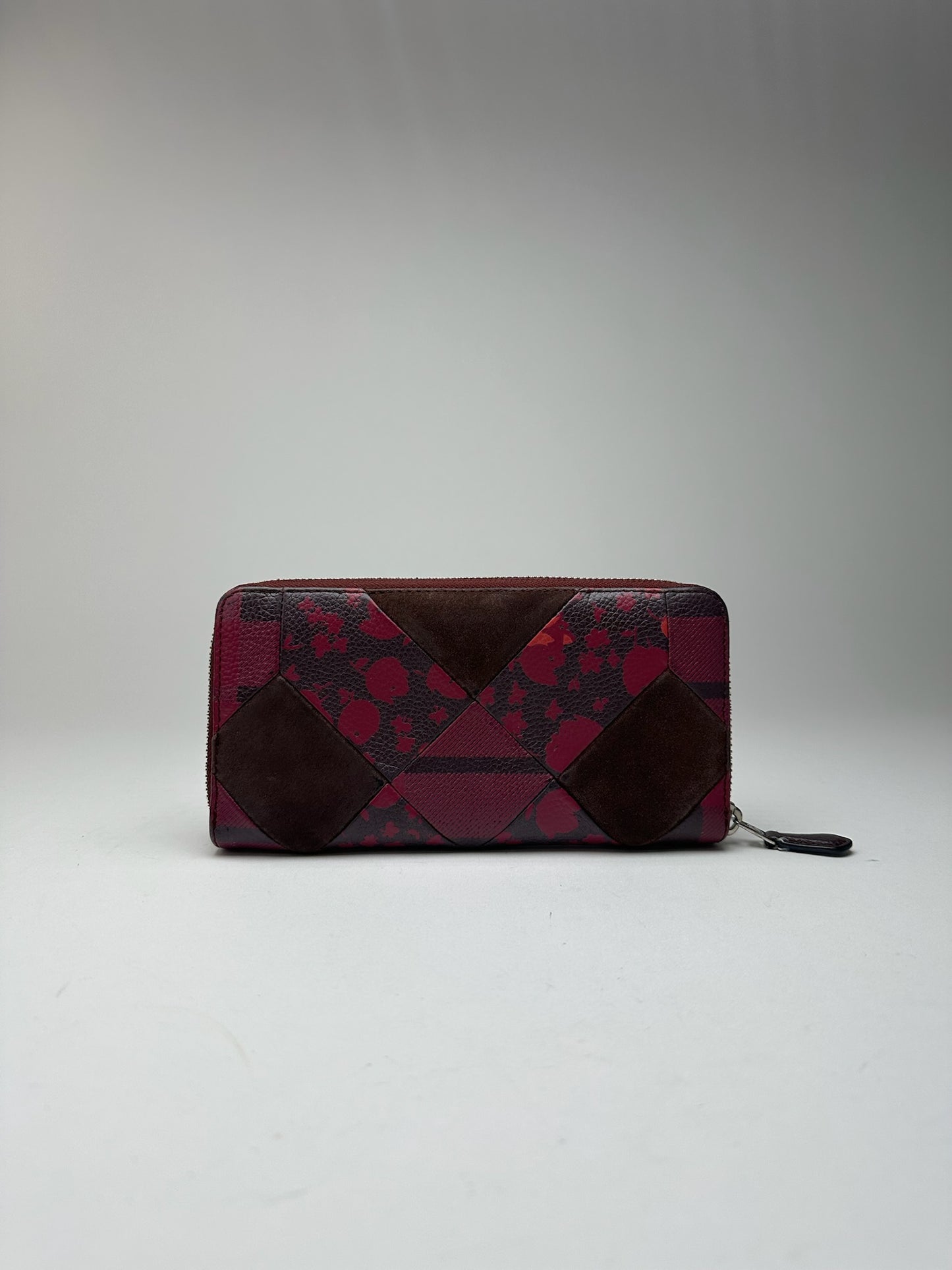 Portefeuille Coach vintage en cuir violet marron