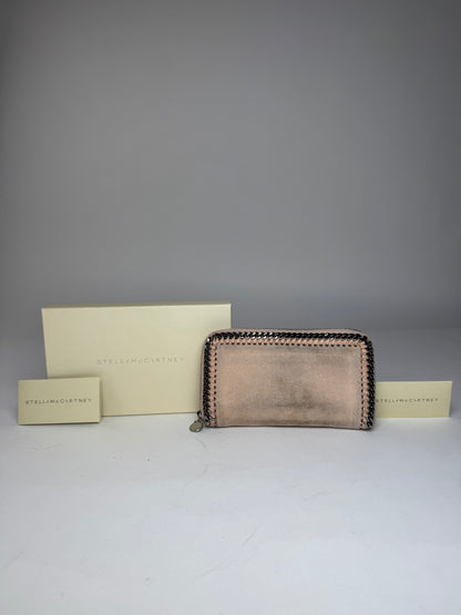 Vintage Stella Mc Cartney Vegan Suede Zippy Wallet Pink