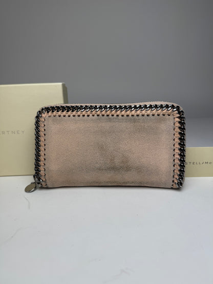 Vintage Stella Mc Cartney Vegan Suede Zippy Wallet Pink