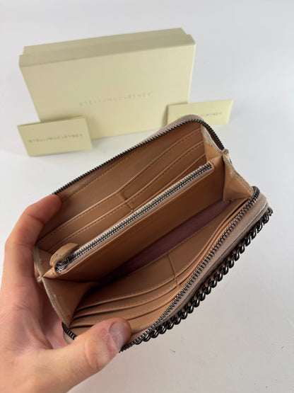 Vintage Stella Mc Cartney Vegan Suede Zippy Wallet Pink