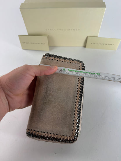 Vintage Stella Mc Cartney Vegan Suede Zippy Wallet Pink