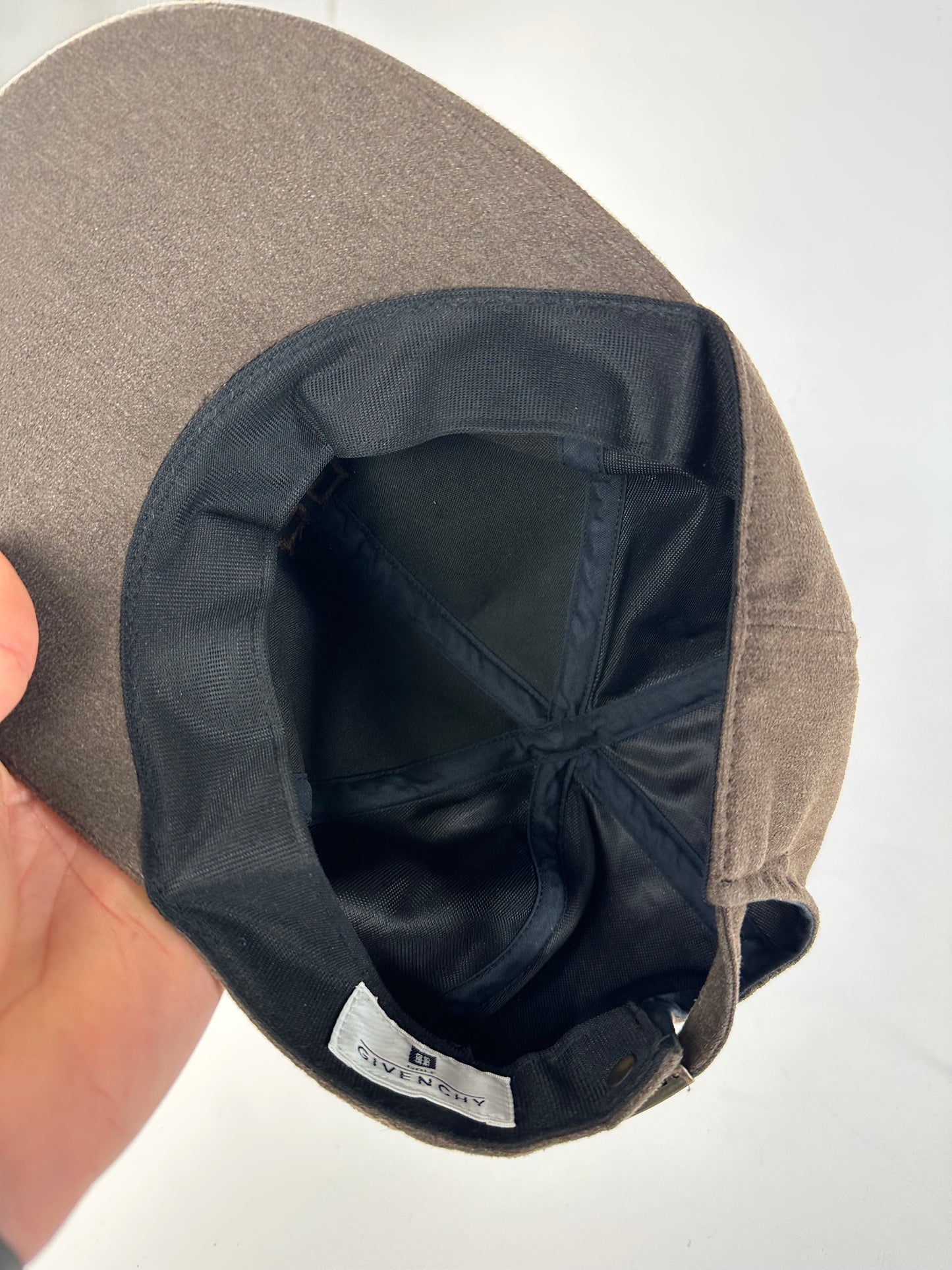Vintage Givenchy Velvet SnapBack Brown