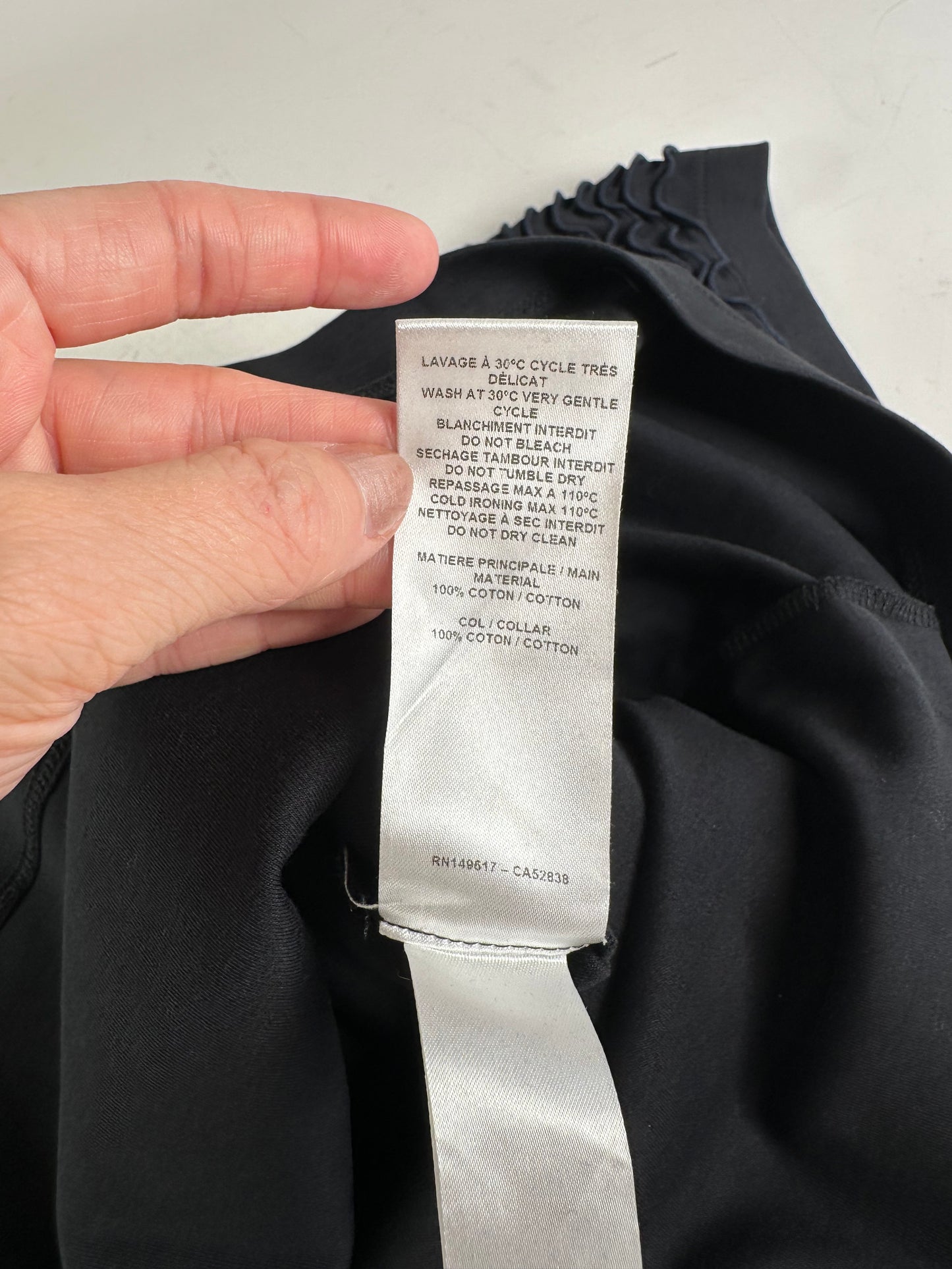 Vintage Chloe Cotton Dress Black XS