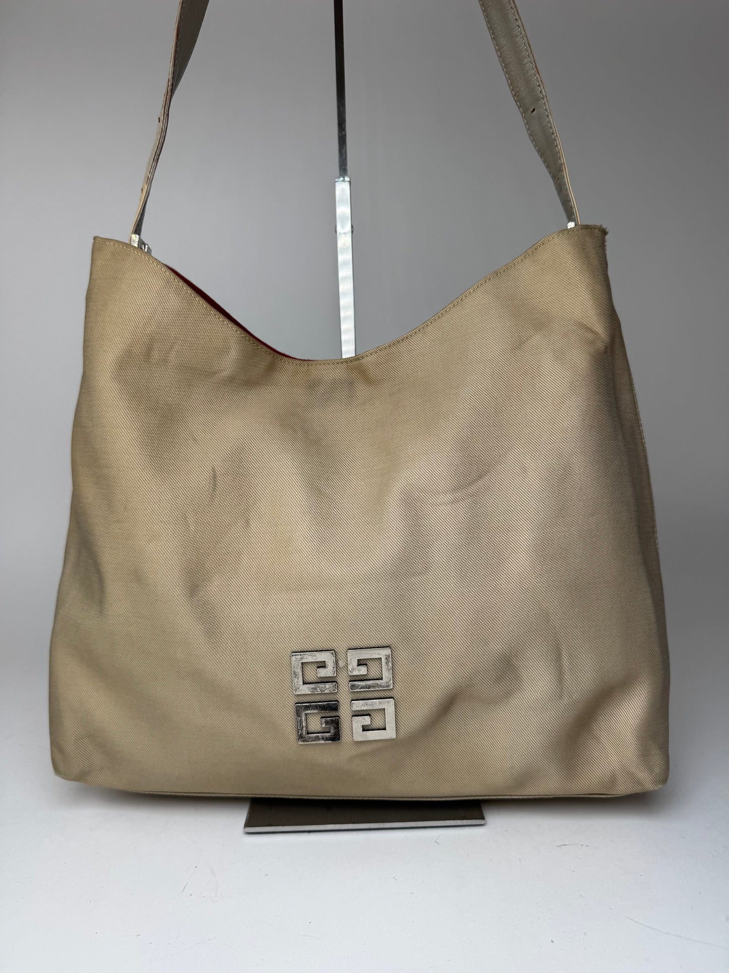 Sac vintage Givenchy 4G en coton beige