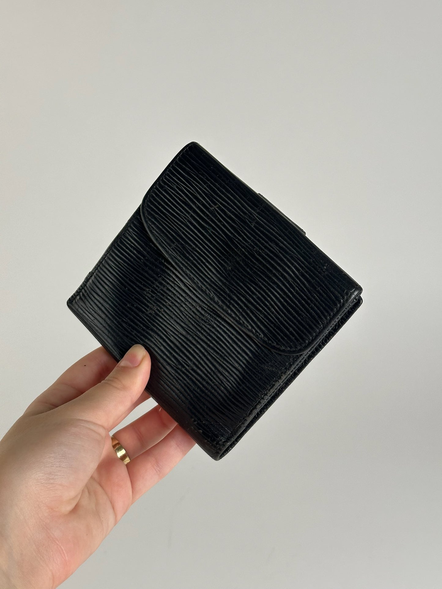 Vintage Fendi Roma EPI Leather Wallet black