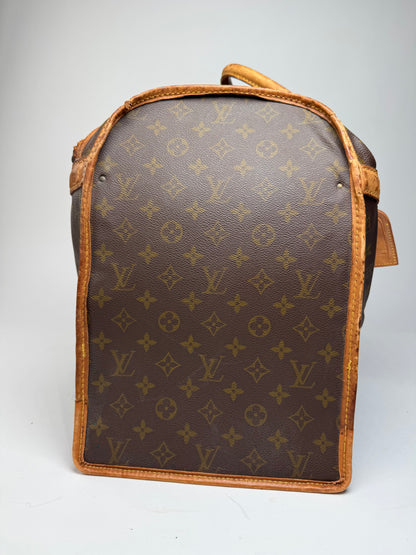 Vintage Louis Vuitton Monogram Leather Travel Bag Brown