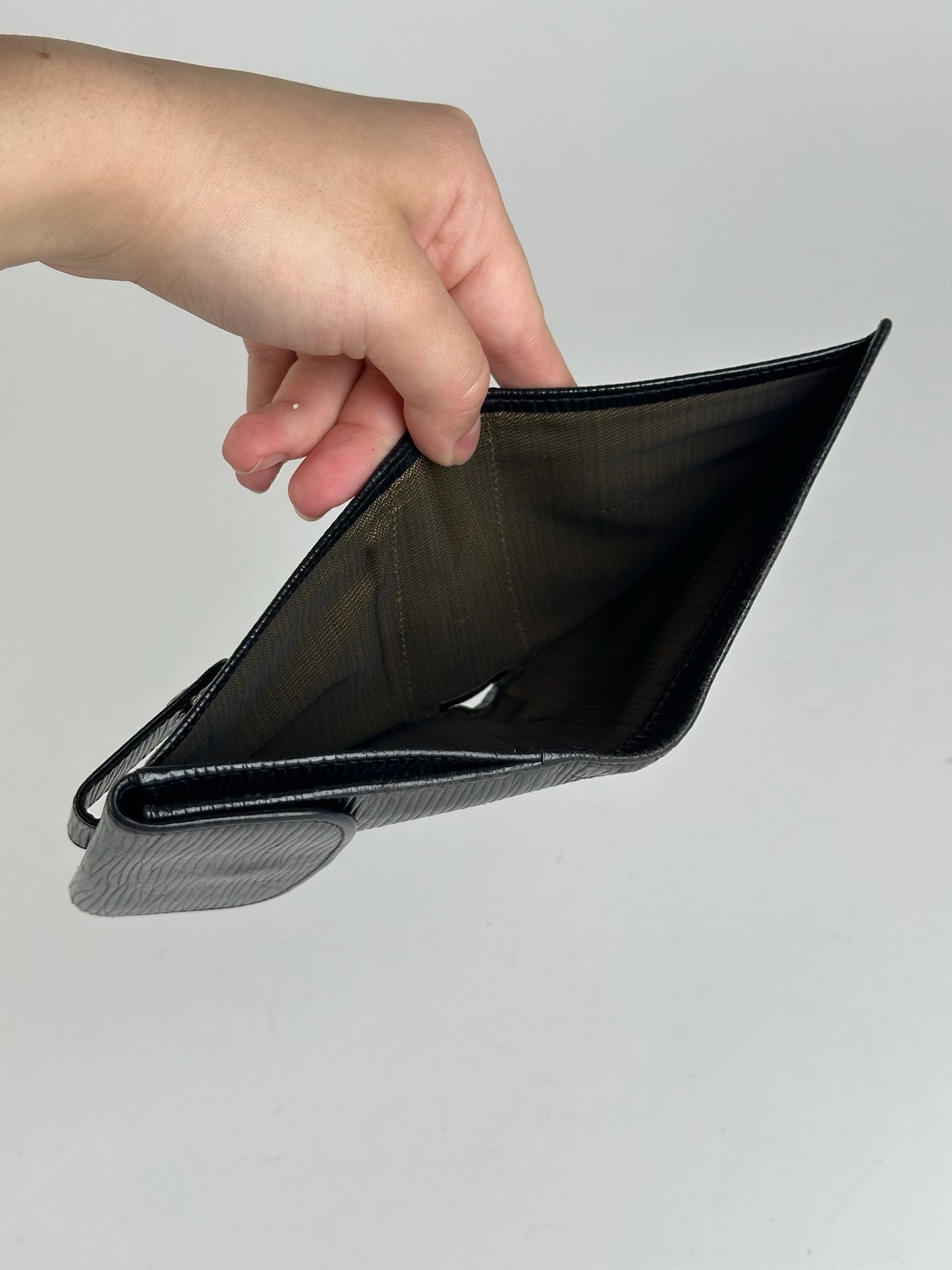 Vintage Fendi Roma EPI Leather Wallet black