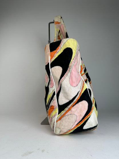 Vintage Emilio Pucci Fabric Tote Bag Multicolor