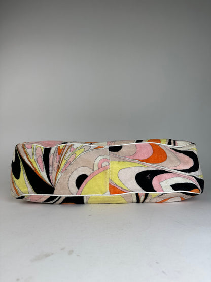 Vintage Emilio Pucci Fabric Tote Bag Multicolor