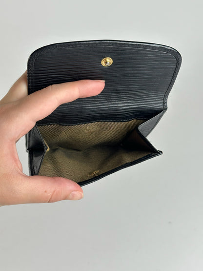 Vintage Fendi Roma EPI Leather Wallet black